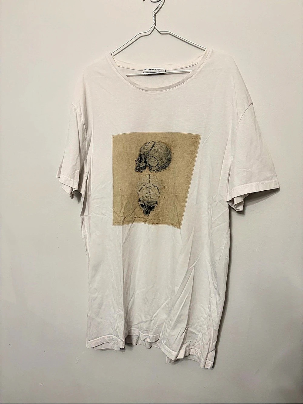 Alexander McQueen Graphic Short Sleeve Tee White